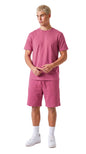 Ensemble short et t-shirt homme Morpheus Corail STYCLOV au style minimaliste avec coupe moderne et confort au quotidien.