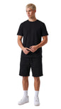 Ensemble short et t-shirt homme Morpheus Noir STYCLOV au style minimaliste avec coupe moderne et confort au quotidien.