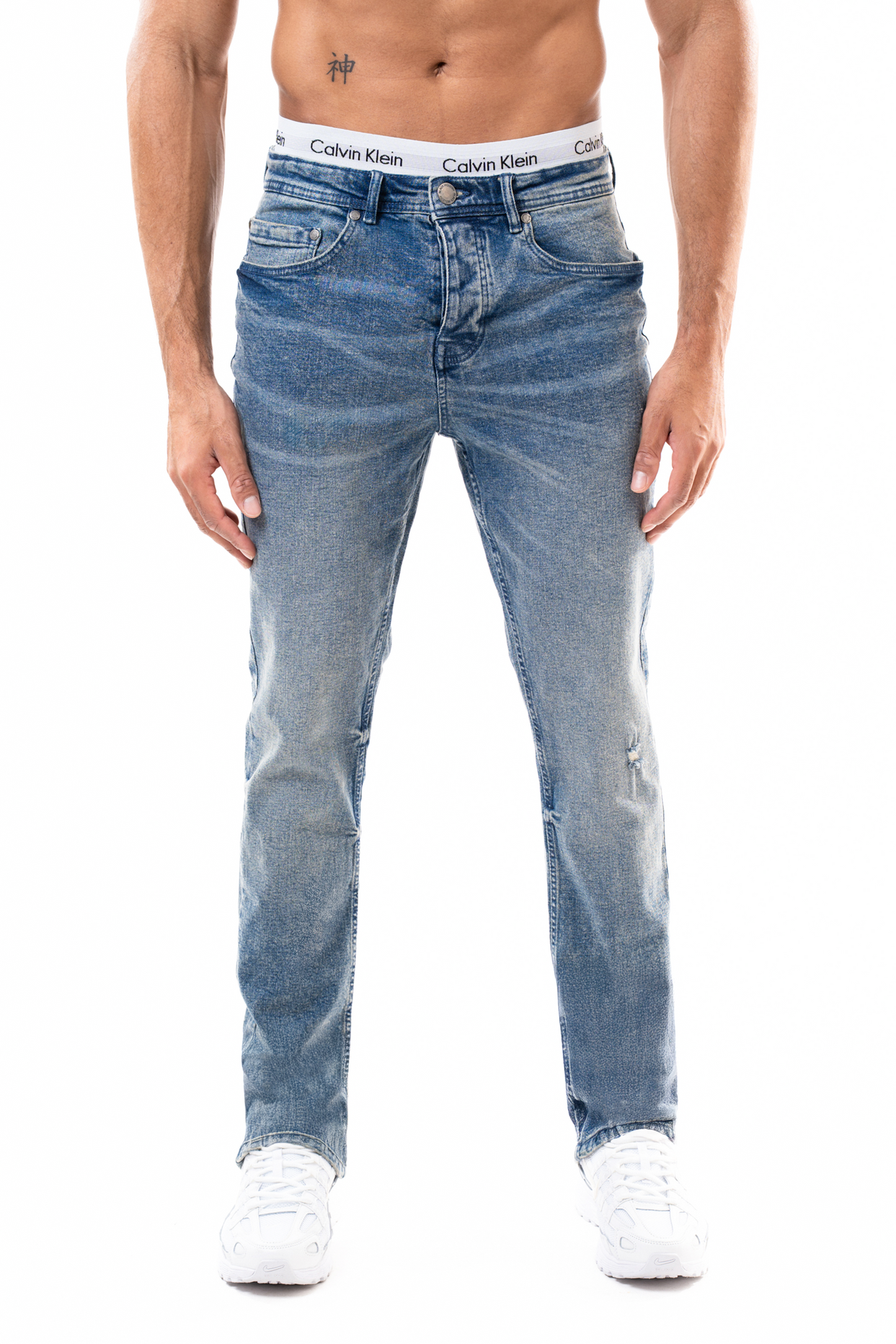 Pack Jean Slim BI 214 Bleu délavé — 8 pièces