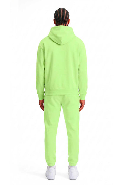 Survêtement homme à capuche LT Green, vue de dos – STYCLOV