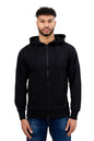 Sweat à capuche zippé Noir homme STYCLOV au style streetwear moderne avec coupe confortable et finitions soignées.