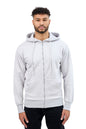 Sweat à capuche zippé Gris homme STYCLOV au style streetwear moderne avec coupe confortable et finitions soignées.