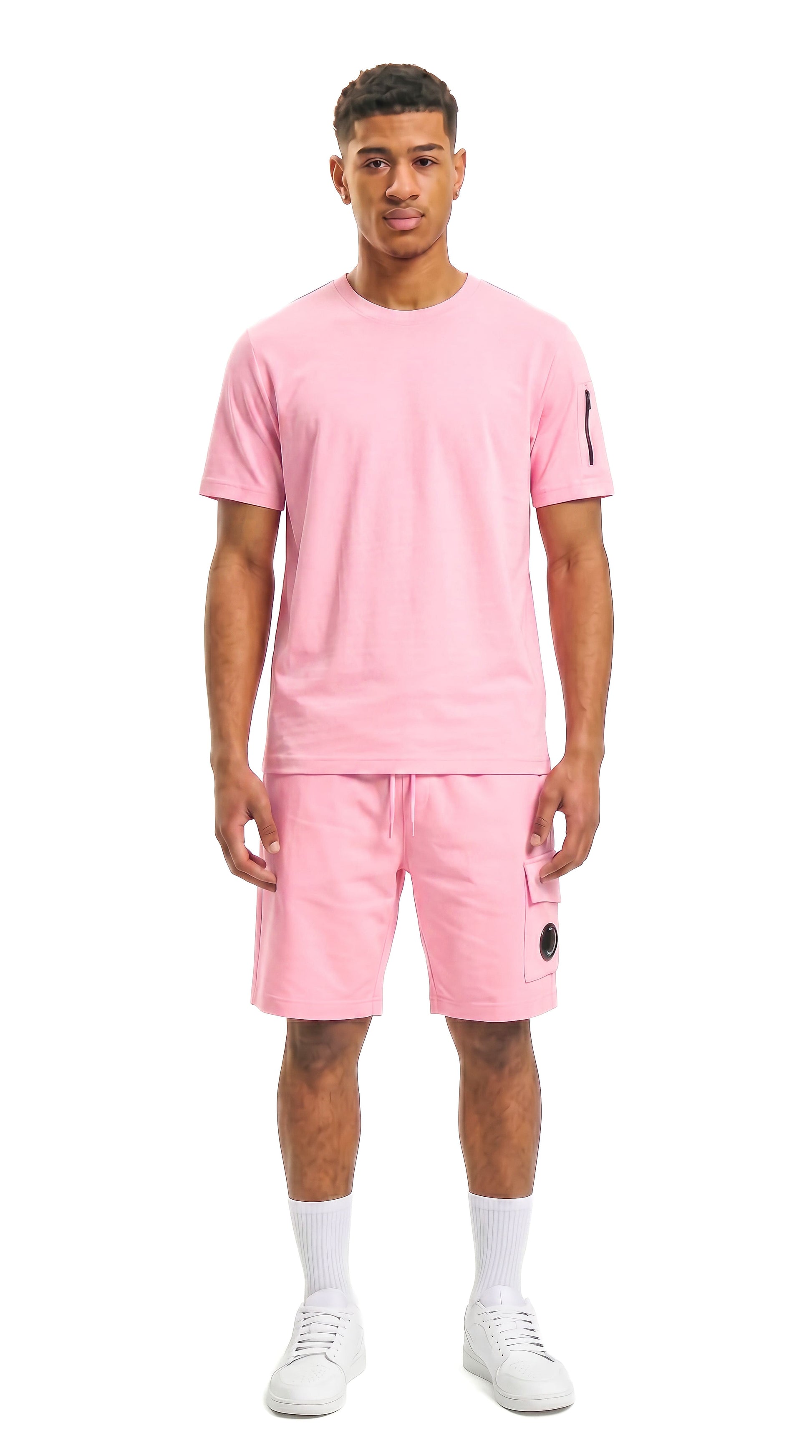 Ensemble short et t-shirt homme Capsule Trinity Rose STYCLOV au design streetwear premium avec détails modernes et coupe confortable.