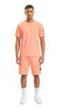 Ensemble short et t-shirt homme Capsule Trinity Saumon STYCLOV au design streetwear premium avec détails modernes et coupe confortable.