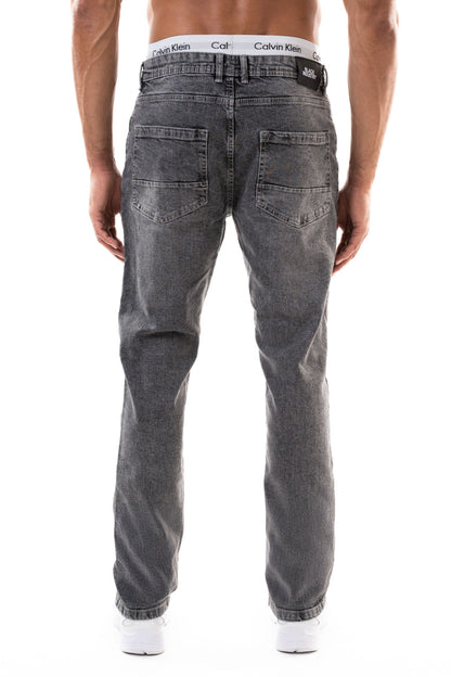 Jean slim homme BI 207 gris, vue de dos – STYCLOV