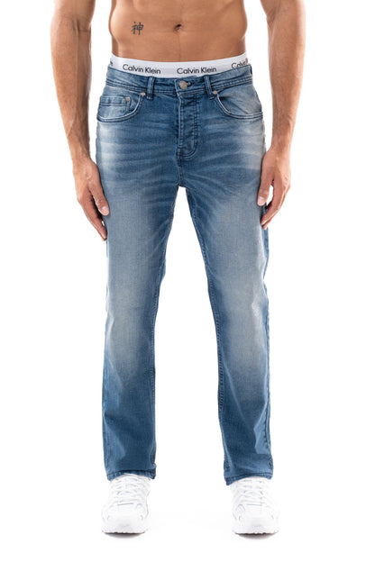 Jean slim homme BI 210 bleu, vue de face – STYCLOV