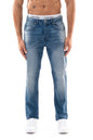 Jean slim homme BI 210 bleu, vue de face – STYCLOV