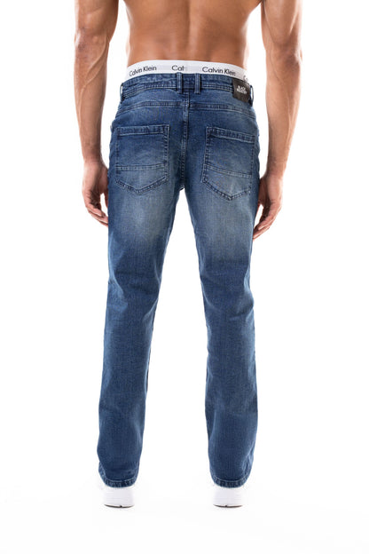 Jean slim homme BI 213 bleu, vue de dos – STYCLOV