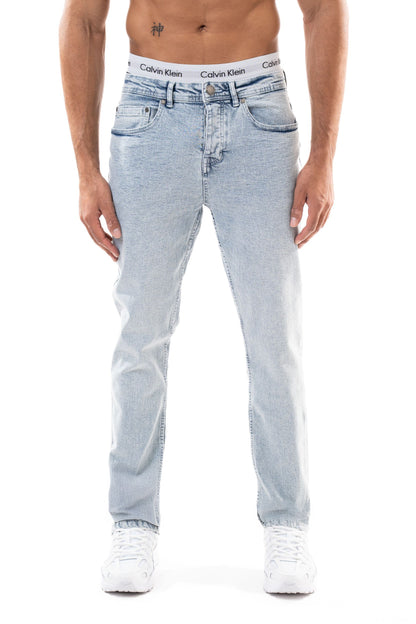 Jean slim homme BI 215 clair, vue de face – STYCLOV