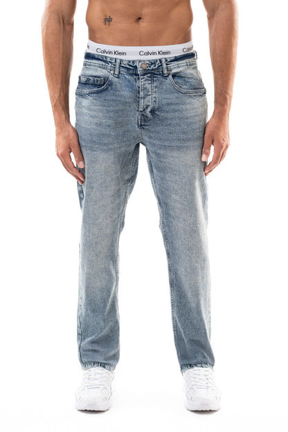 Jean slim homme BI 216 délavé, vue de face – STYCLOV