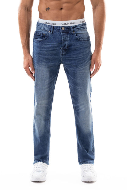 Jean slim homme BI 222 bleu, vue de face – STYCLOV