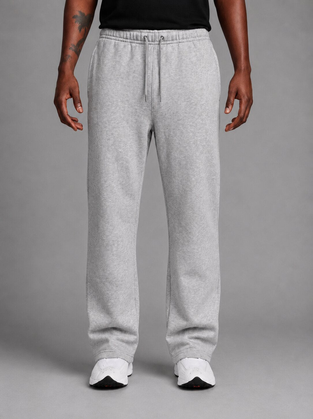 Jogging NOX 330 g/m² gris chiné pour homme, vue de face